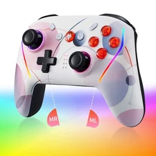 NBCP Wireless Controller Gyroscope Back Buttons RGB for PC/Nintendo Switch