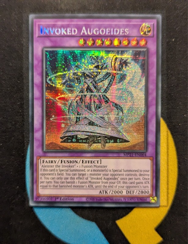 MP21-EN064 Invoked Augoeides Prismatic Secret Rare 1st Edition YuGiOh Card