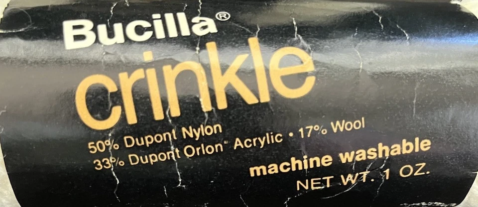 (4) Hilo Bucilla CRINKLE BLANCO #1, 1 oz. Foto 4 de 4