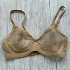 COMMANDO Stretch-mesh soft-cup bra XS