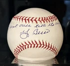 Yogi Berra It Ain’t Over Till It’s Over Signed Autographed Baseball PSA Auth.