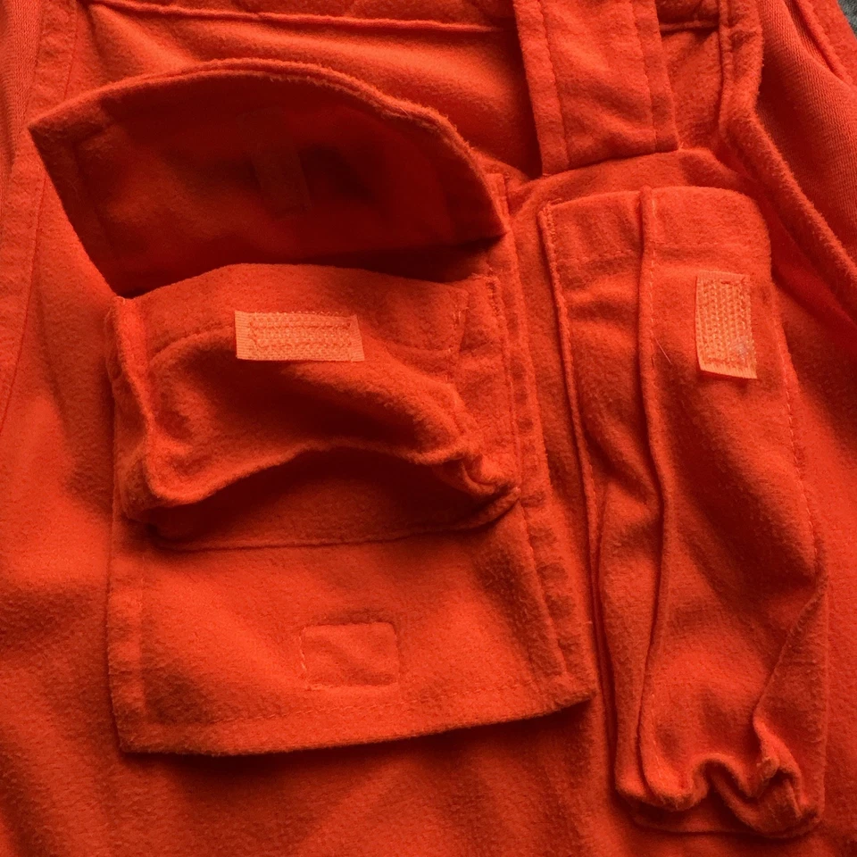 Chaleco de Caza Codorniz Faisán Piel de Juego - Hombre Mediano- Bolsillos Alta Visibilidad Naranja Foto 4 de 4