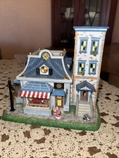 PartyLite Olde World Village Tealight House #6 Toy Shoppe Vintage Old Shop 