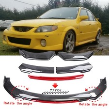Carbon Fiber Style Front Bumper Lip Spoiler Splitter Body Kit For Mazda Protege