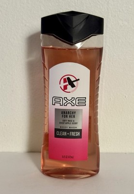 AXE Anarchy For Her Clean + Fresh Body Wash Soft Rose Crisp Apple 16 fl oz