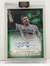 Buster Posey Topps Defining Moments On Card Auto #d /10 Green RARE Giants