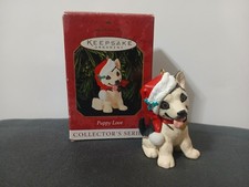 HALLMARK Ornament PUPPY LOVE German Shepherd DOG  9 In Series 1999