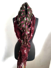 2 x OWA traditional ladies scarves Edelweiss deer 180x50cm