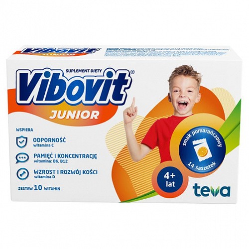 VIBOVIT JUNIOR ORANGE FLAVOR 14 sachets - Image 2