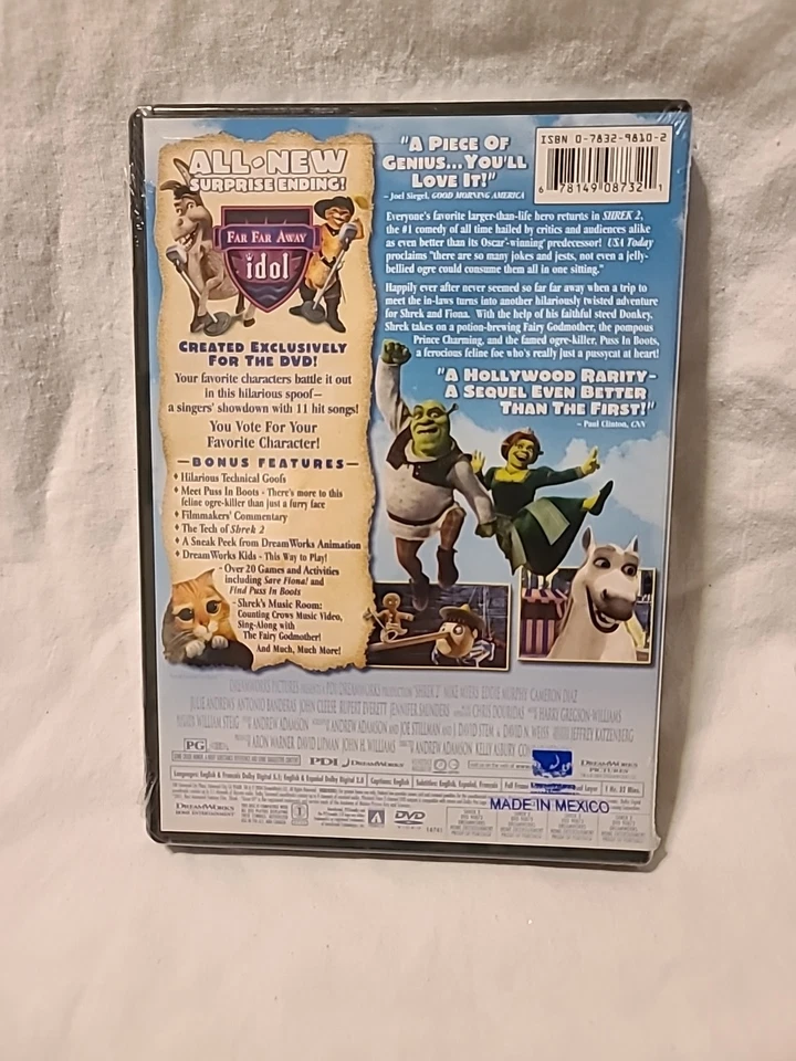 Shrek 2 (DVD, 2004, Full Frame) Mike Myers Eddie Murphy - Image 2 of 3