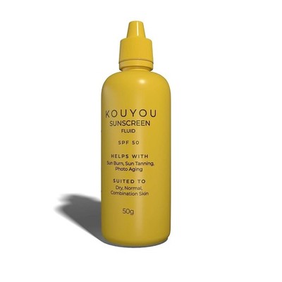 Kanpeki Kouyou Fluid Sonnencreme LSF 50 ohne Weißguss - 50 g