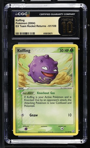 Koffing graded CGC 10 for sale on eBay