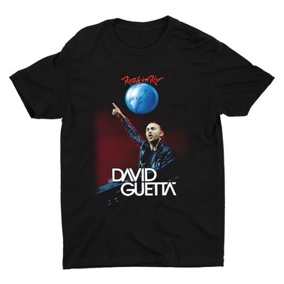 Hot David Guetta DJ Rock in Rio Black S to 5XL Unisex Shirt TV467