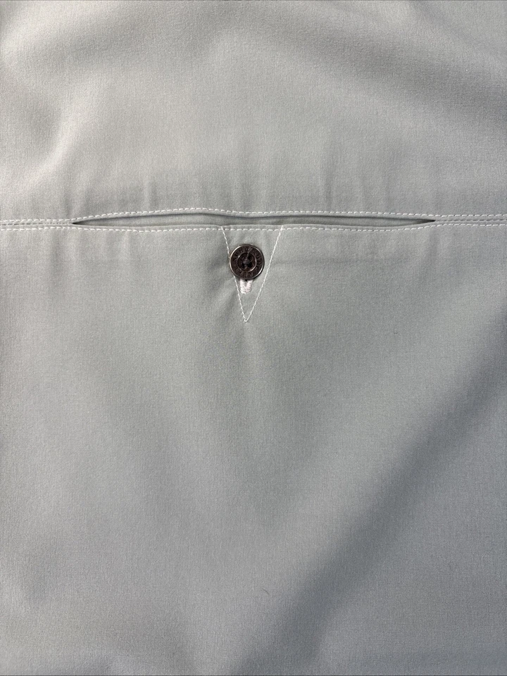 KUHL Men's Size XL Green Tufflex Short Sleeve Button Up Collared Shirt - Image 2 of 4