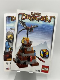LEGO 3838 Lava Dragon Game REPLACEMENT PIECES, Manual, Incomplete, Parts Only