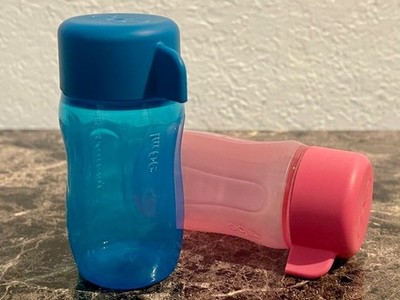 Tupperware Mini ECO Candy Snack Bottle 3oz / 90ml Set of 2 Pink and Blue  New