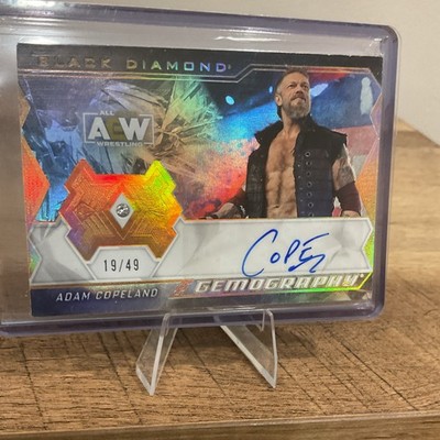 Upper Deck 2024 Black Diamond AEW Gemography Adam Copeland GS-1 Auto 19/49