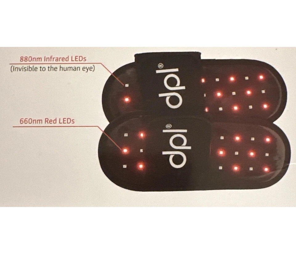 DPL LIGHT THERAPY SLIPPERS For Foot Arthritis Neuropathy Pain Circulation - Image 2 of 4