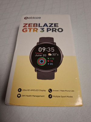 ZEBLAZE GTR 3 PRO Fitness Smart Watch Schwarz