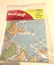 Hammond World Wall Map Collector’s Edition Includes Flags Of The Nations