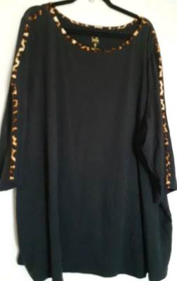 #ad Belle Kim Gravel Plus Size Top 5x $18.38