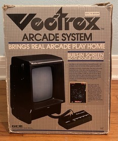 Vintage GCE Vectrex Console Boxed CIB 1982 Tested Working RARE Vector Graphics