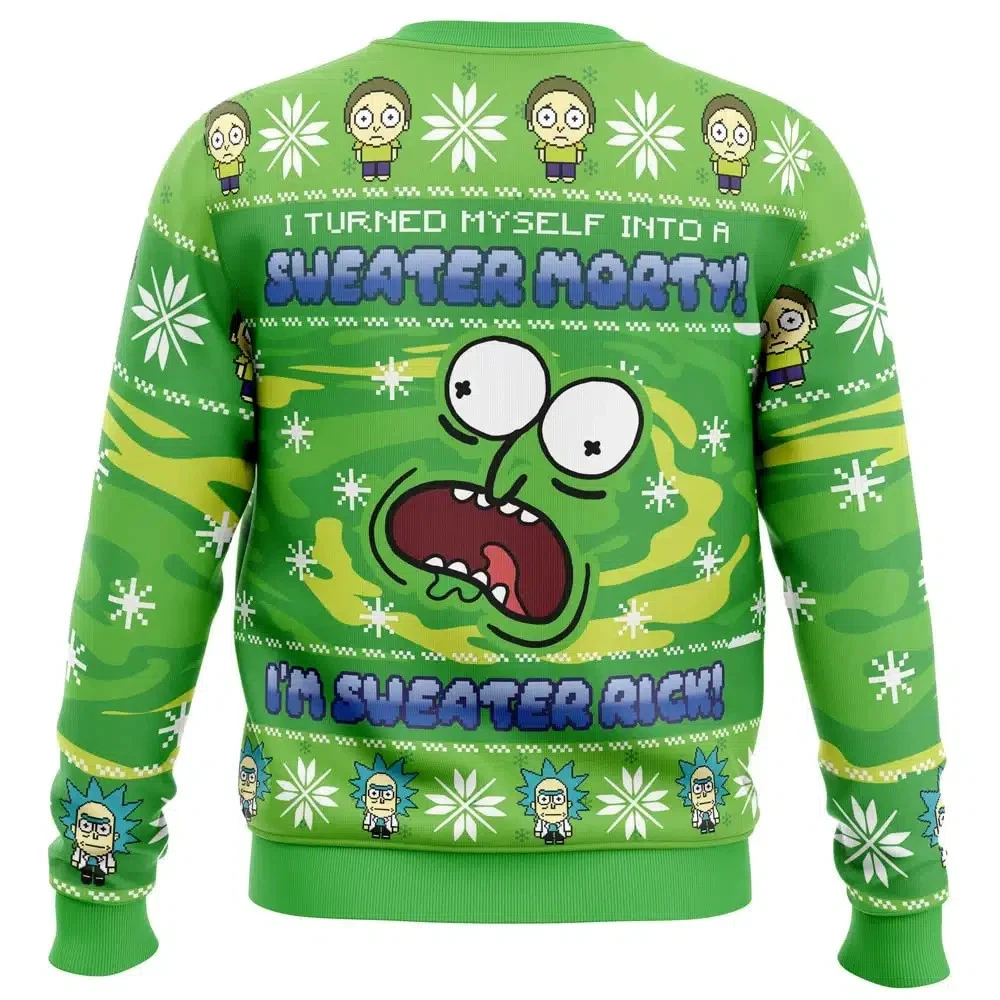 Sweater Rick Rick and Rickandmorty Ugly Christmas Sweater