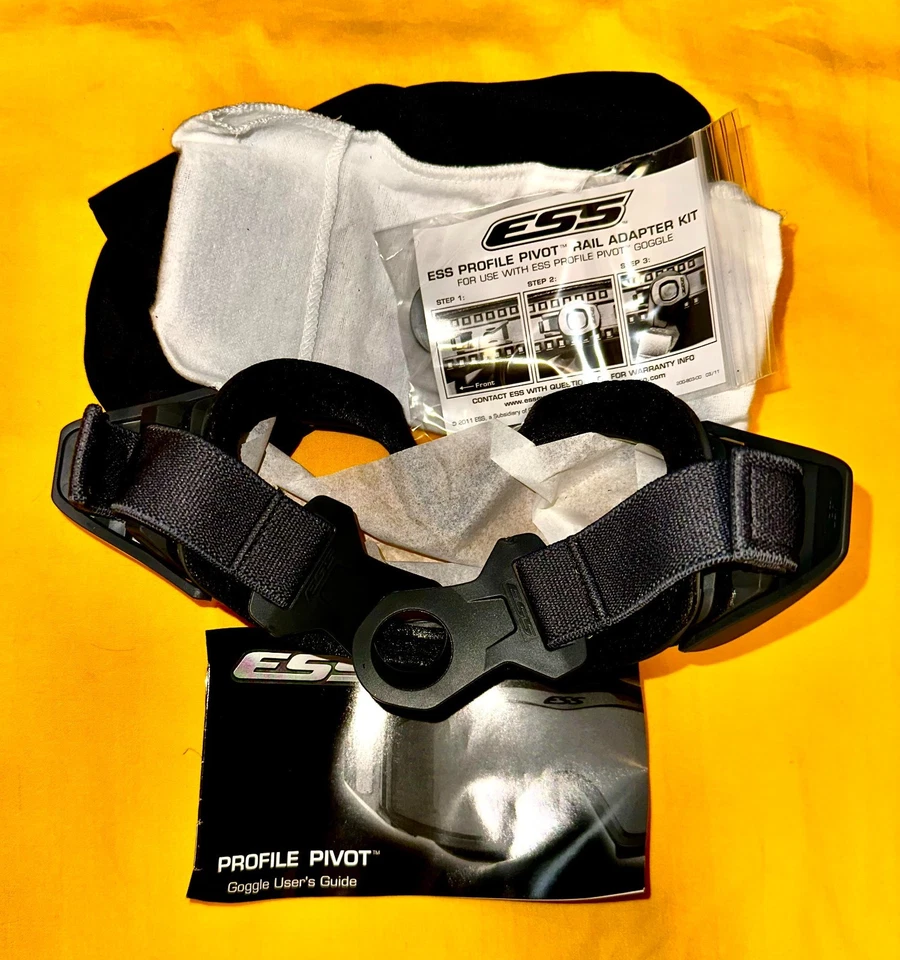 ESS Profile Series- Gray Ballistic Goggles, Soft case, 2x Lens and accessories. - Image 3 of 4