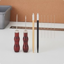 Doll Hair Rooting Tool Kit Hooked Tips -Hairing Kit Wooden Handles Model Figure
