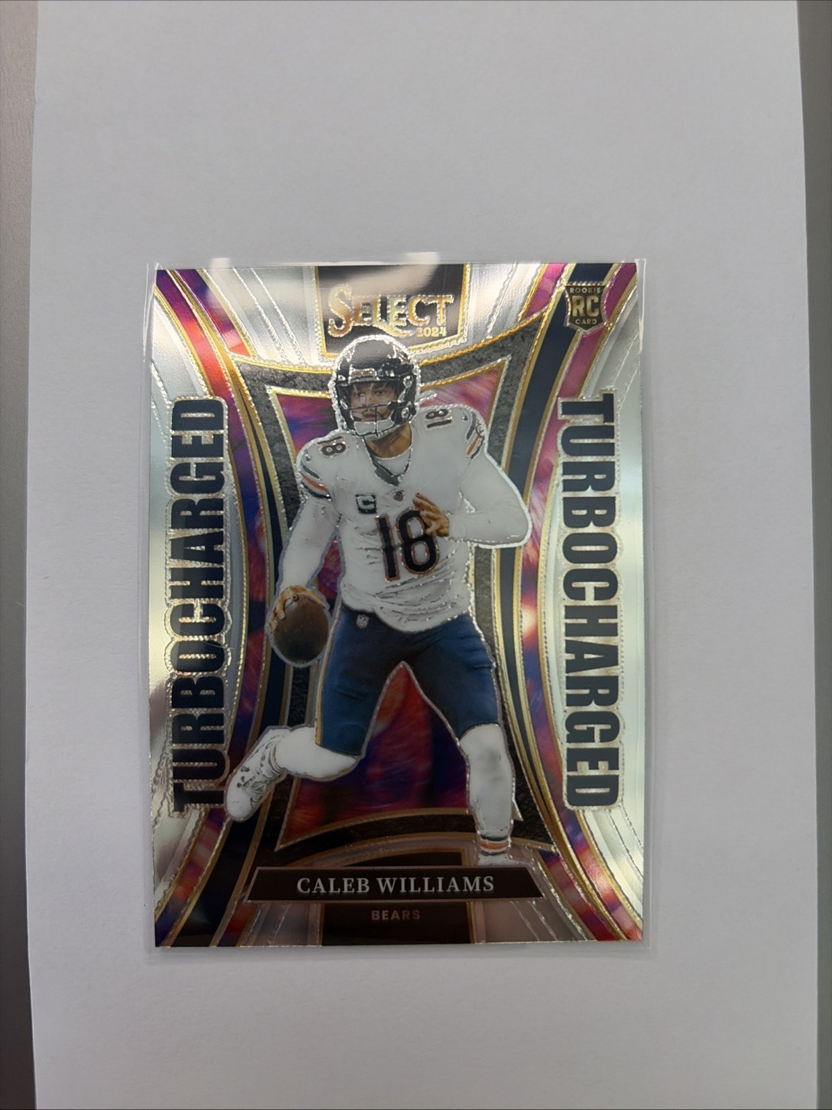 CALEB WILLIAMS 2024 SELECT TURBOCHARGED ROOKIE BEARS RC Q0785