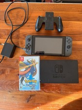 Nintendo Switch HAC-001 32GB Console Grey Joy-Con Bundle + Pokemon Shield Game