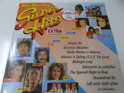 73730 - SUPERHITS EXTRA - 1986 ARIOLA VINYL LP: NICOLE, C.C. CATCH, STRANDJUNGS