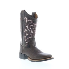 Jama Old West 18118 Damen Braun Leder Stiefel 35.5