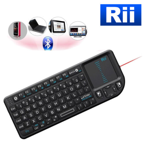 Rii Bluetooth Wireless Mini Keyboard for Smart TV Laptop PC Kodi Android PS4 - Photo 1 sur 7