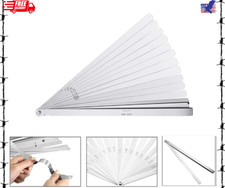 17 Blades Long Feeler Gauge 0.02-1.00 Mm Stainless Steel Feeler Gauge Dual Mark 17 Blades Long Feeler Gauge 0.02-1.00 Mm Stainless Steel Feeler Gauge Dual Mark