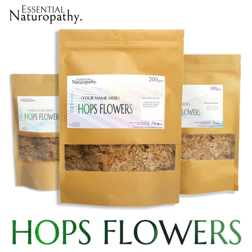 HOPS FLOWER DRIED 100% Certified Organic LOOSE TEA (Humulus lupulus) PREMIUM