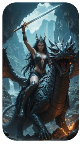 Hayleybug 1 oz Apex Rider Woman Dragon silver Art Bar with COA mintage 15