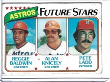 1980 Topps #678 Reggie Baldwin Alan Knicely Pete Ladd RC Rookie Card Astros. rookie card picture