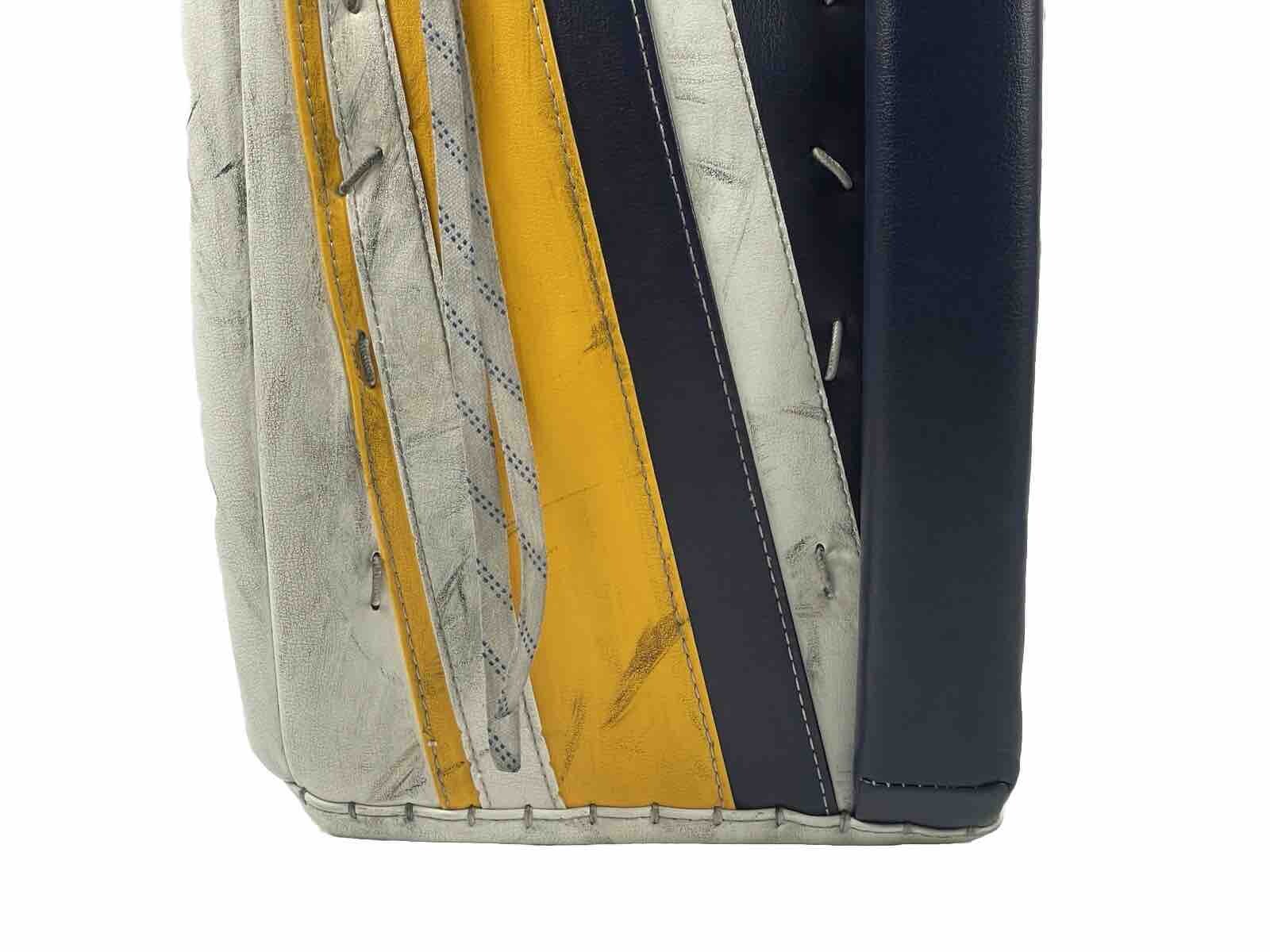 CCM 32+1 Lefevre Premier R1.9 Goalie Leg Pad Pant Leg with Straps GUC Yellow