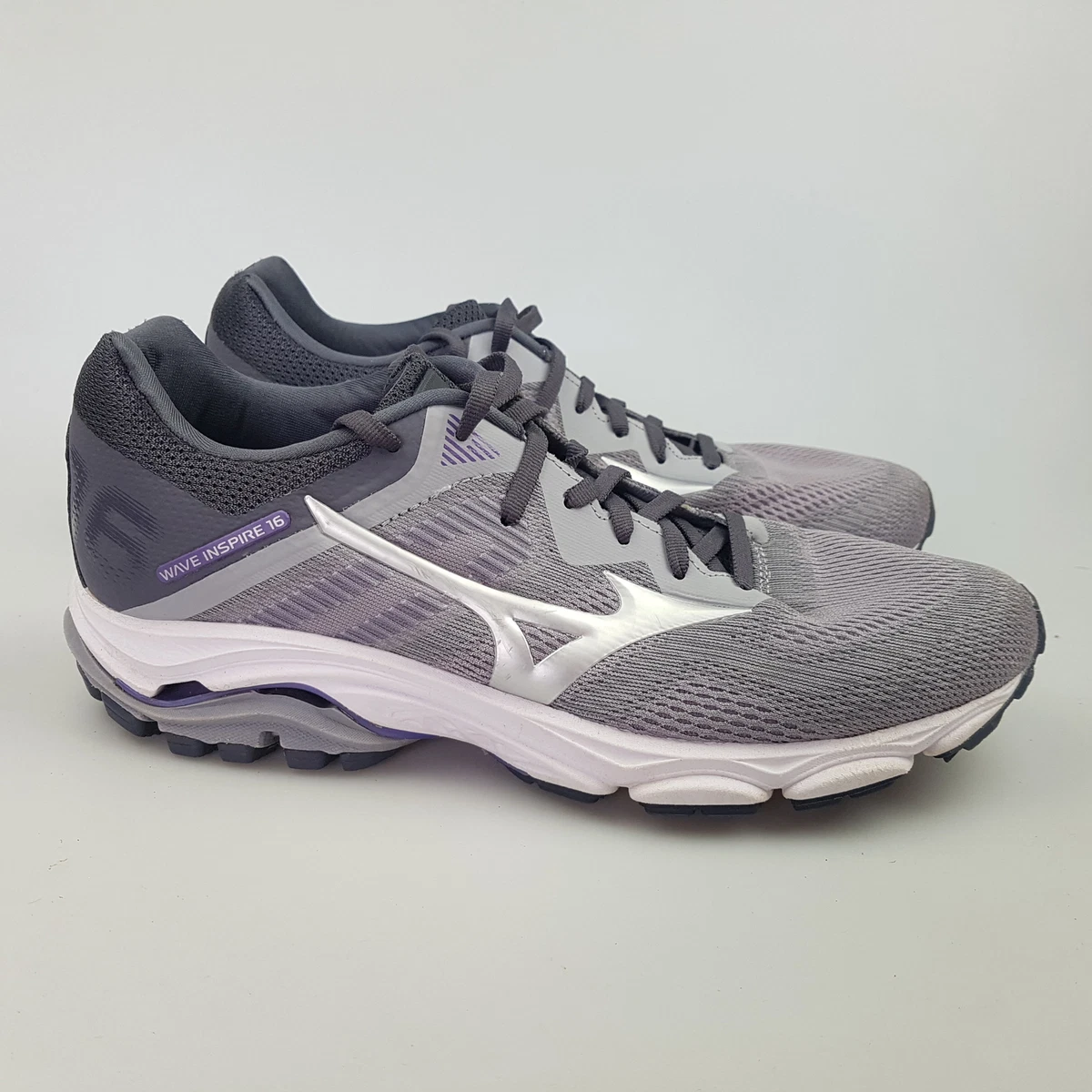 Women s MIZUNO Wave Inspire 16 Sz 10 US Runners Shoes Grey 3