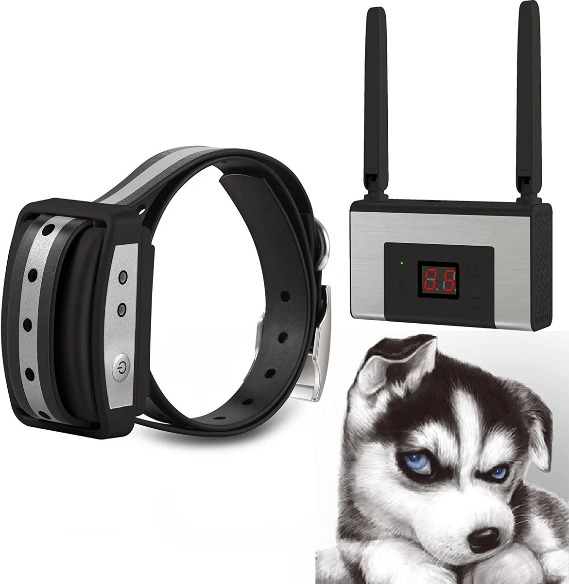 FOCUSER Electric Wireless Dog Fence System Pet Containment System BLACK