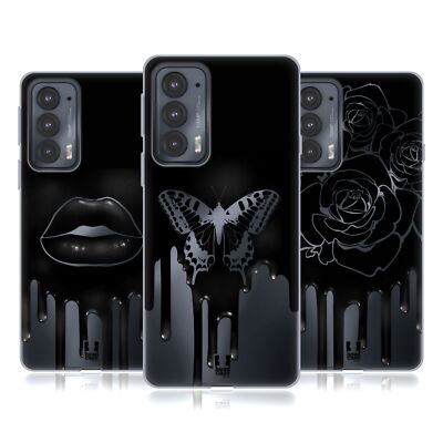 HEAD CASE DESIGNS BLACK DRIP SOFT GEL CASE FOR MOTOROLA PHONES 2
