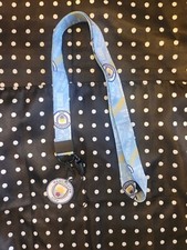Manchester City Soccer Futbol Lanyard Keyring