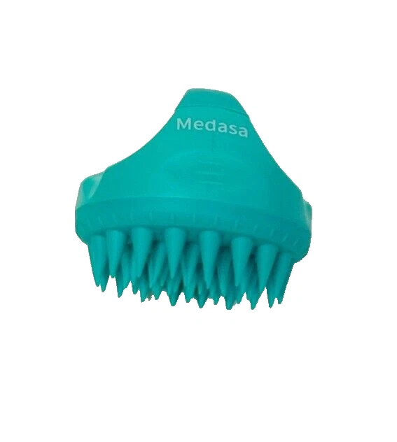 Cepillo de silicona champú de mano cuero cabelludo cabeza masaje cabello - 2 piezas rosa-verde Foto 2 de 2
