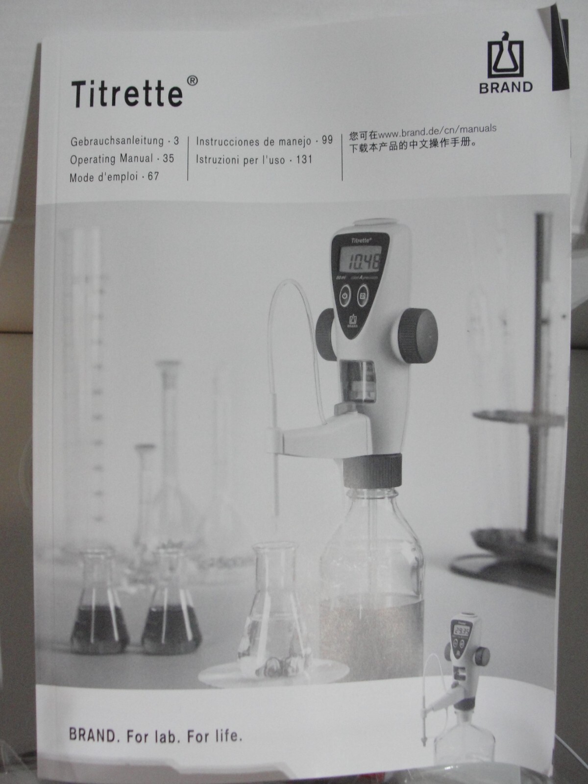 Brandtech Titrette Bottletop Burette 50 mL Capacity 4760161 new old