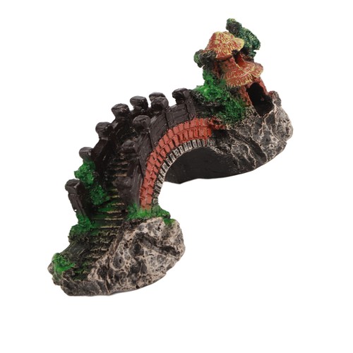 Fish Tank Bridge Placing Resin Good Workmanship Aquarium Bridge