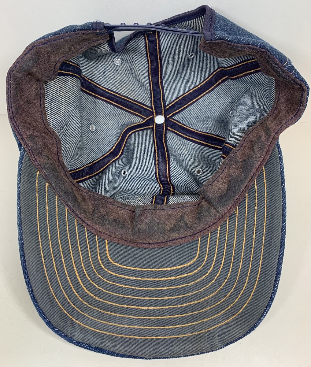 Mack Trucks デニムキャップ Vintage Mack Trucks Blue Denim Snapback Trucker Hat Cap