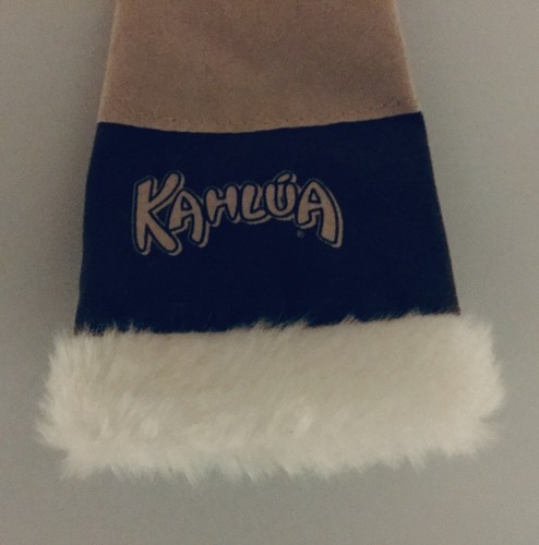 Kahlua Christmas Decoration Elf Hat Bottle Wine Cover Tree Ornament Topper - Picture 6 of 6