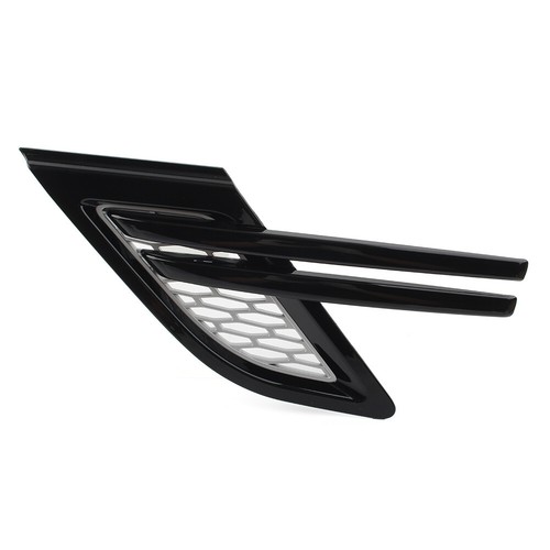 Silver W/Black Trim Fender Air Vents Grill For Land Rover Range Rover Sport - Picture 2 of 9