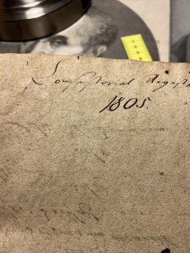Manoscritto antico originale manoscritto carta a costine filigrana lettera - Foto 7 di 8